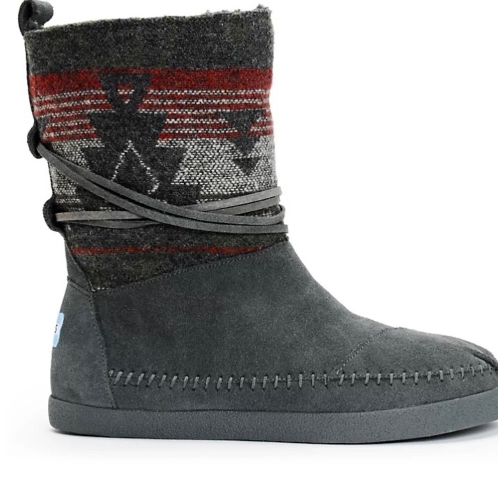 Toms Nepal Suede Boot, Grey.  8